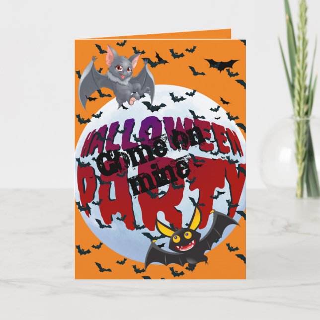 Halloween Party Card (Front)