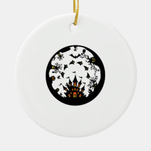 Halloween Party Ceramic Ornament