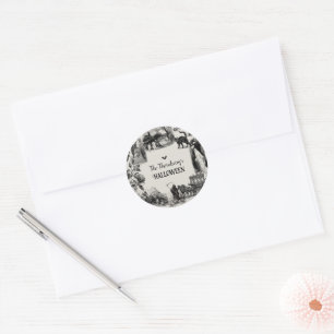 Halloween Party Classic Round Sticker