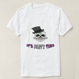 Halloween Party Day of the Dead Decorated Skull T-Shirt