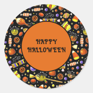 Halloween Party Decor Classic Round Sticker