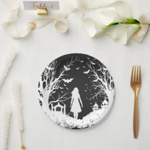 Halloween Party Decoration, The Cemetery Balloon Paper Plate