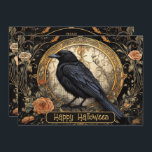 Halloween Party Evil Black Crow Orange Flowers Invitation<br><div class="desc">Halloween Party Evil Black Crow Orange Flowers Invitation. Unique,  beautiful,  stylish design. Easy to be personalized. Font style,  size and colours can be changed. Matching items are available.</div>