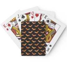 Halloween Party Fall Flying Bat Playing Cards