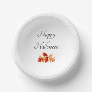 Halloween Party Fall Leaves Paper Plate