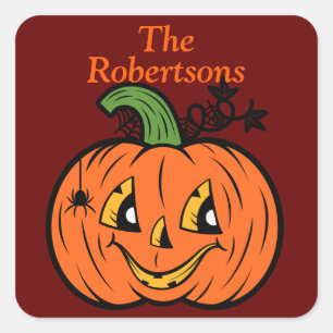 Halloween Party Favour Bag Scary Sticker Label