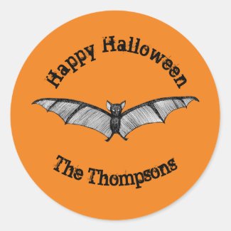 Halloween Party Favour Gothic Bat Customizable