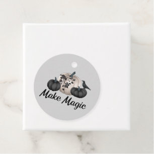Halloween Party Favour Tags Gothic Pumpkin Elegant