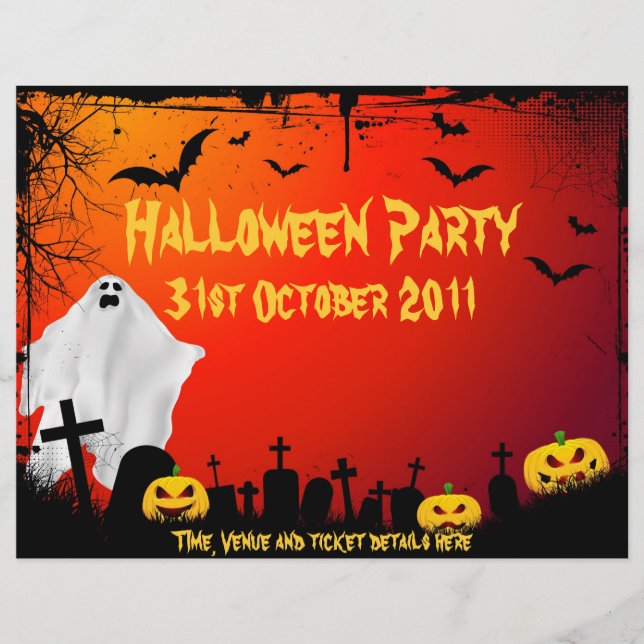 Halloween party flyer (Front)