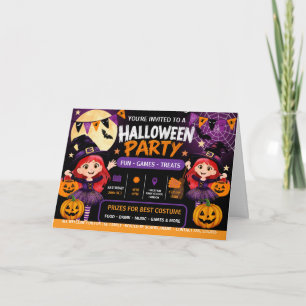 Halloween Party for Kids Invitation Cute Spooky