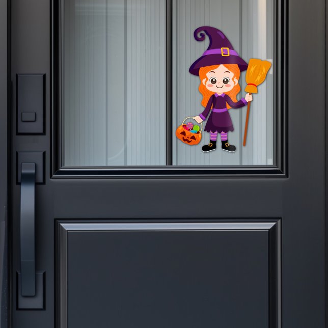 Halloween Party for Kids Witch Window Cling (Creator Uploaded)