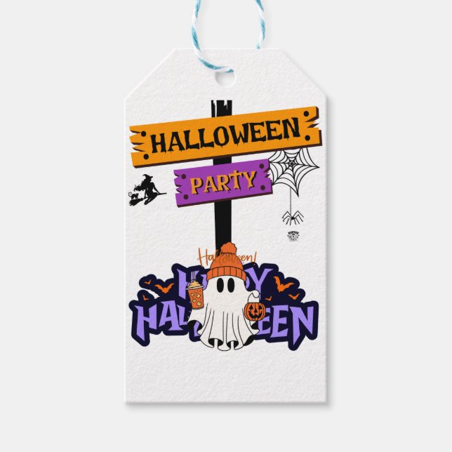 Halloween Party Gift Tags (Front)