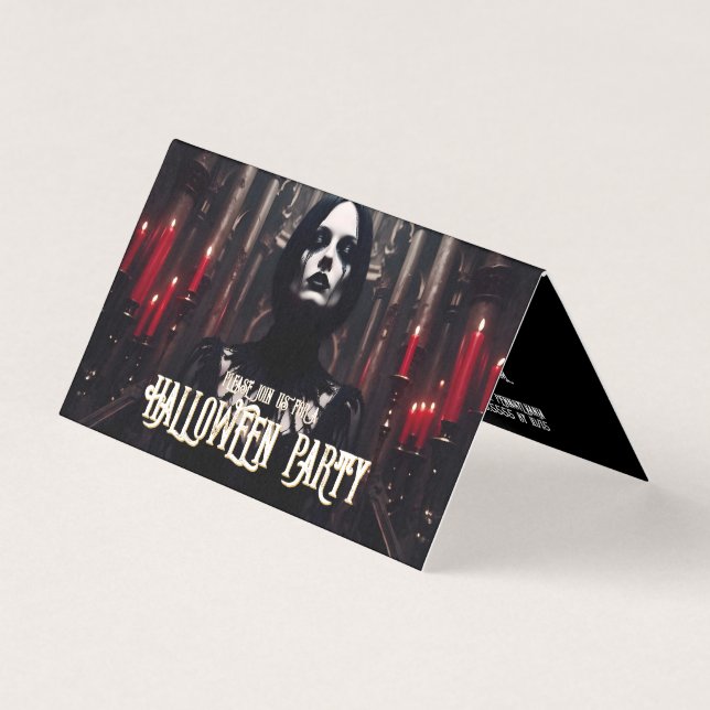 Halloween Party – Gothic Dark Invitation (Front)