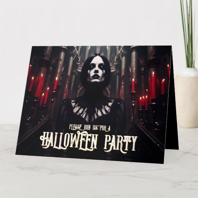 Halloween Party – Gothic Dark Invitation (Front)