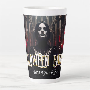 Halloween Party – Gothic Dark Invitation Latte Mug