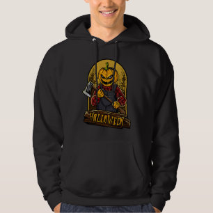 Halloween  Party Happy Pumpkin Graphic Plus Size   Hoodie
