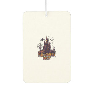 Halloween Party Haunted Castle Pumpkins Bats Air Freshener