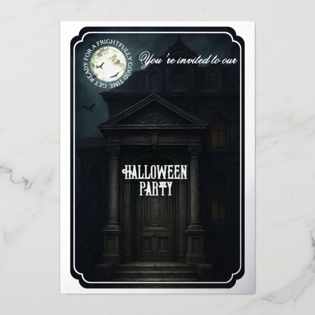 Halloween Party - Haunted Mansion & full moon (Front)