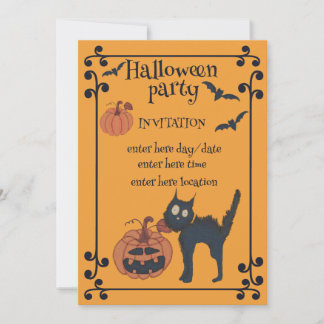 Halloween party invitation