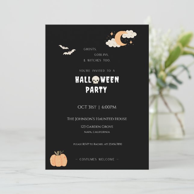 Halloween Party Invitation (Standing Front)