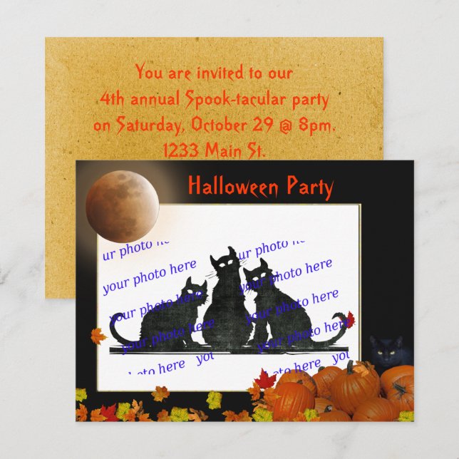 Halloween Party Invitation (Front/Back)