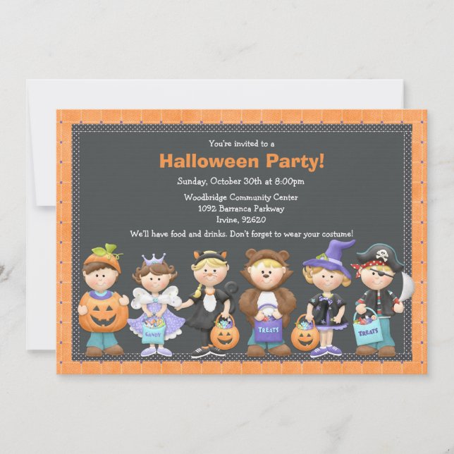 Halloween Party Invitation (Front)