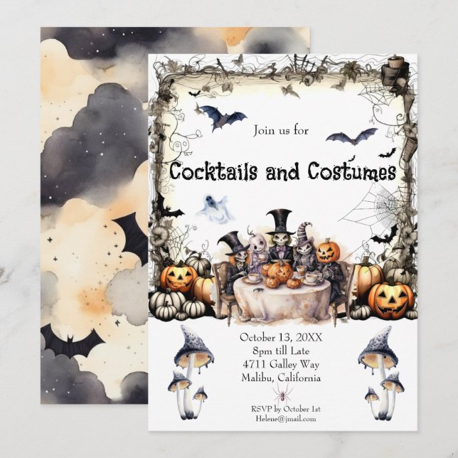 Halloween Party Invitation (Front/Back)