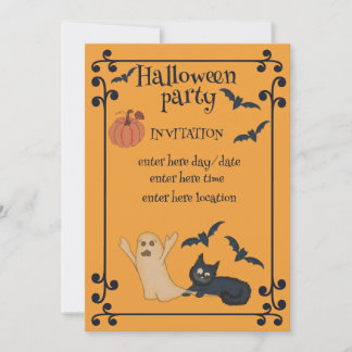Halloween party invitation