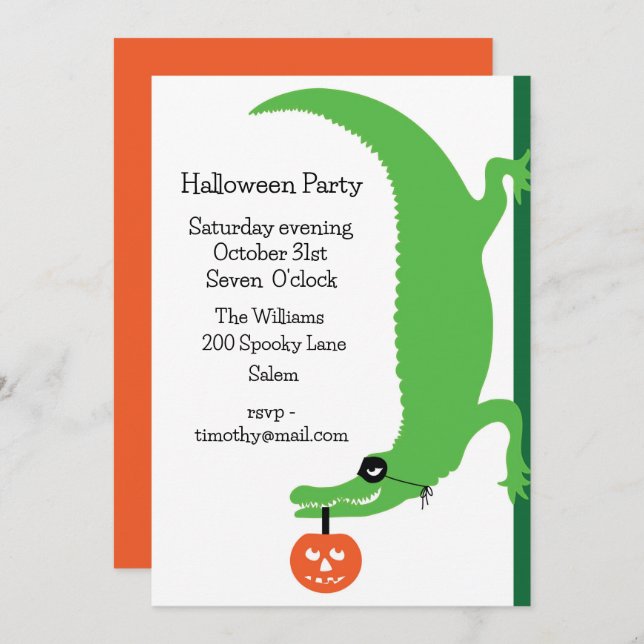 Halloween Party Invitation (Front/Back)