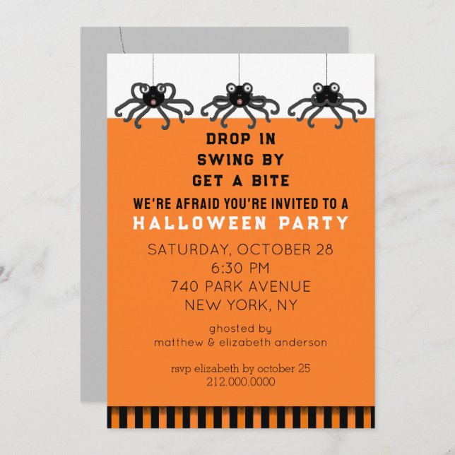 Halloween Party Invitation (Front/Back)