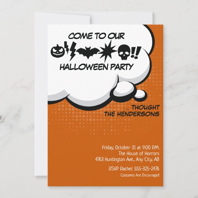 Halloween Party Invitation (Front)