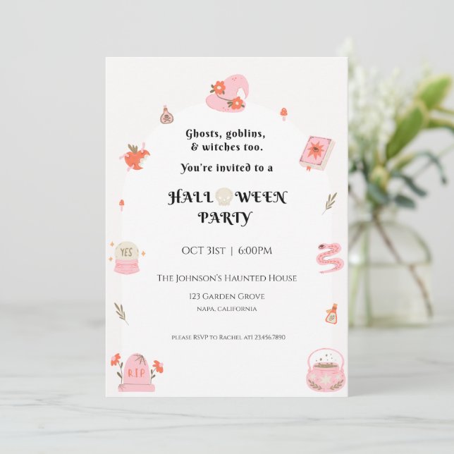 Halloween Party Invitation (Debout devant)