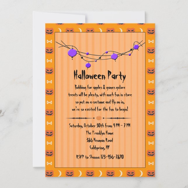 Halloween Party Invitation (Front)
