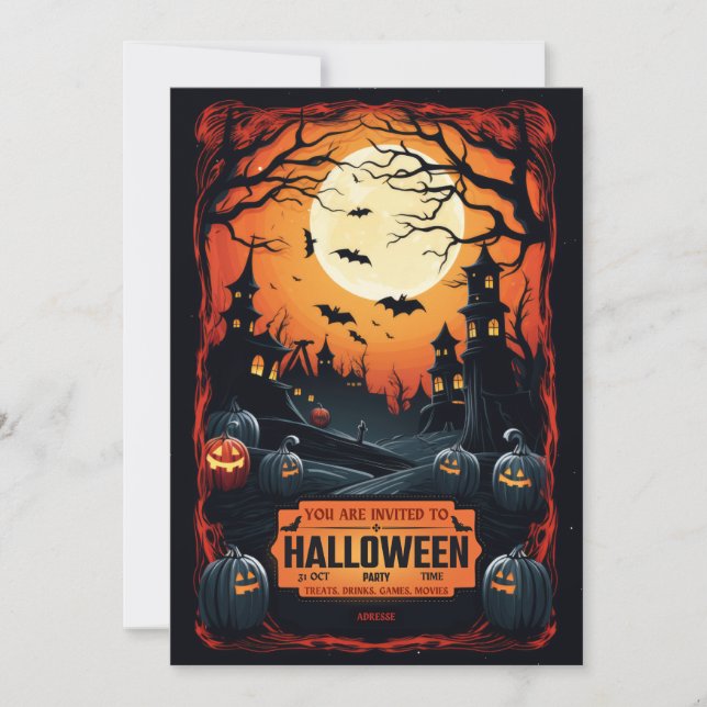 Halloween Party Invitation (Front)