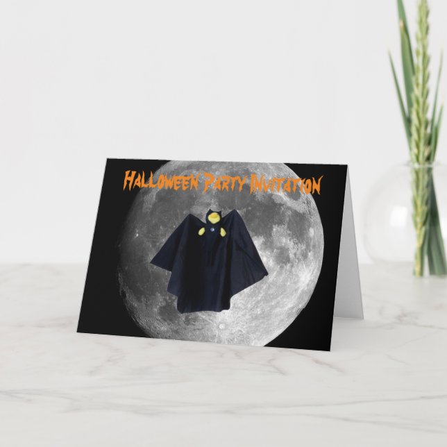 Halloween Party Invitation. Card (Front)