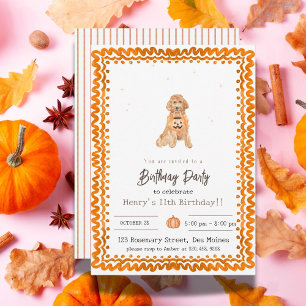 Halloween Party Invitation chien halloween esthéti