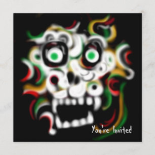 Halloween Party Invitation Crâne