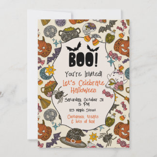 Halloween Party Invitation | Cute Spooky Halloween