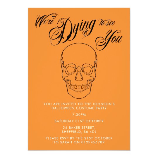 Halloween party invitation - elegant adult invite