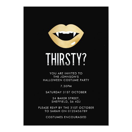 Halloween party invitation - elegant adult invite
