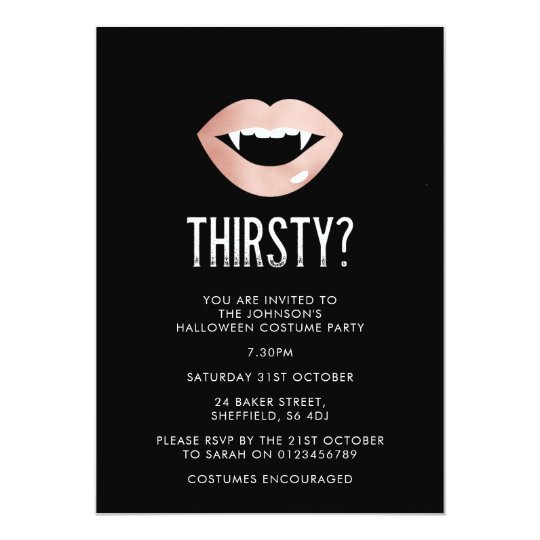 Halloween party invitation - elegant adult invite