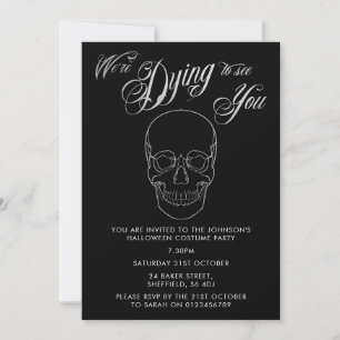 Halloween party invitation - elegant adult invite