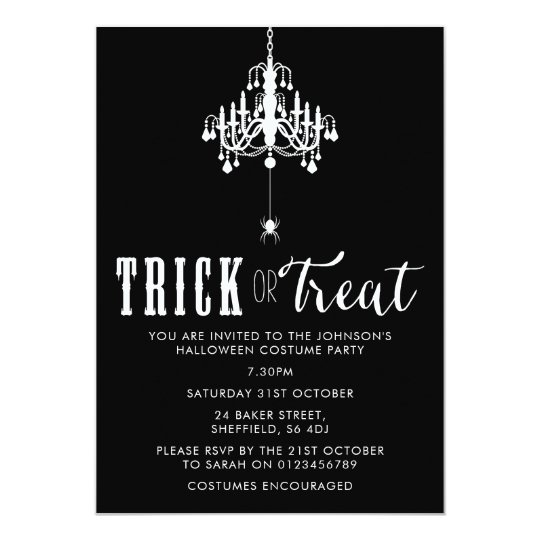 Halloween party invitation - elegant adult invite