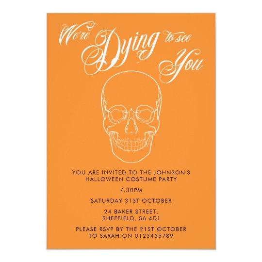 Halloween party invitation - elegant adult invite