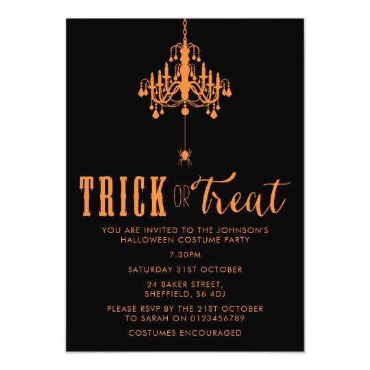 Halloween party invitation - elegant adult invite