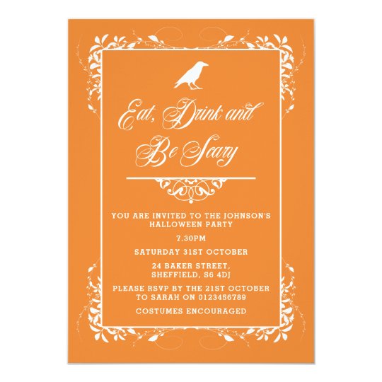 Halloween party invitation - elegant adult invite
