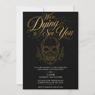 Halloween party invitation - elegant adult invite