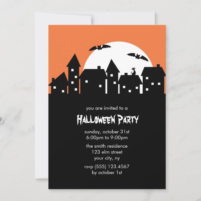 Halloween Party Invitations (Front)