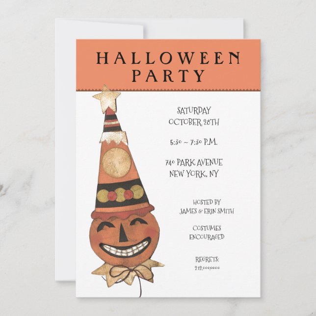 Halloween party invitations (Front)
