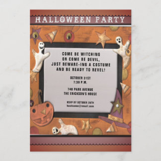 Halloween party invitations
